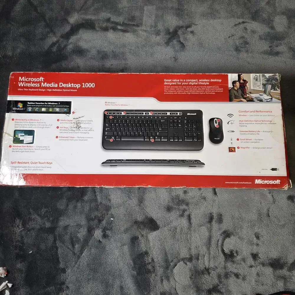 Microsoft Wireless Media Desktop 1000 Keyboard & Mouse ZHA-00001